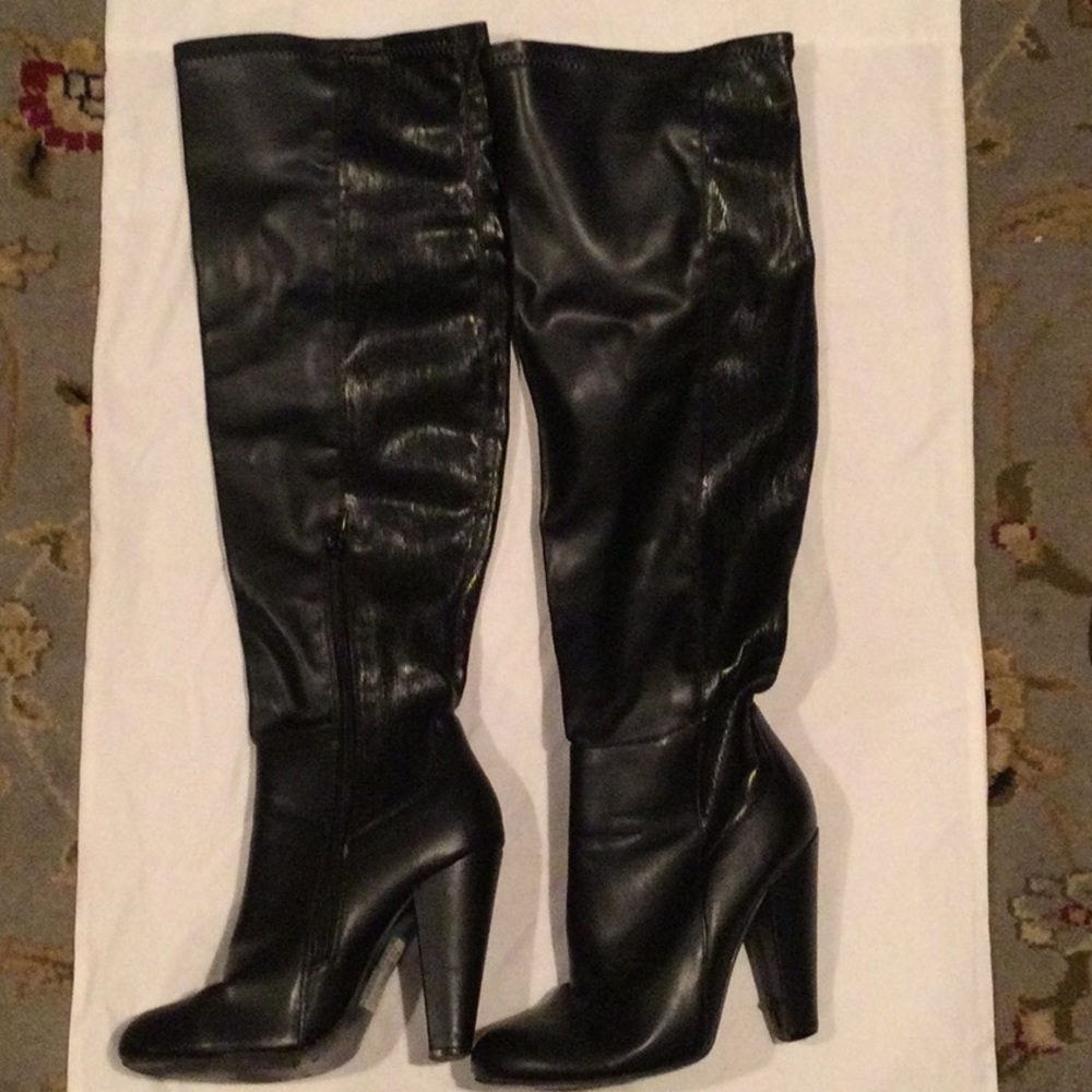 Black over the knee boots